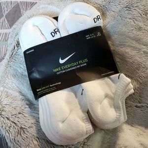 6 Nike dri-fit ankle no show socks, unisex